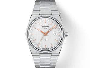 TISSOT 天梭 PRX 系列70年代復古石英腕錶 40mm T1374101103100 - 新萬國鐘錶