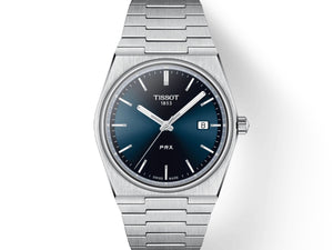 TISSOT 天梭 PRX 系列70年代復古石英腕錶 40mm T1374101104100 - 新萬國鐘錶