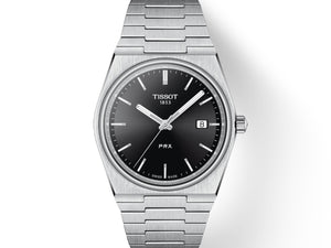 TISSOT 天梭 PRX 系列70年代復古石英腕錶 40mm T1374101105100 - 新萬國鐘錶