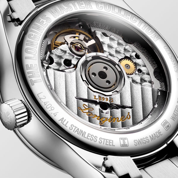 LONGINES 浪琴 MASTER 巨擘系列月相機械腕錶 藍面 34mm L24094976