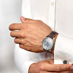 LONGINES Master 浪琴巨擘系列四逆跳月相複雜功能機械錶 44mm L27394713