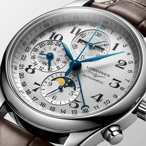 LONGINES Master 浪琴巨擘系列全日曆月相計時碼錶 42mm L27734783 - 新萬國鐘錶