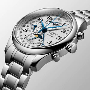 LONGINES Master 浪琴巨擘系列全日曆月相計時碼錶 42mm L27734786 - 新萬國鐘錶