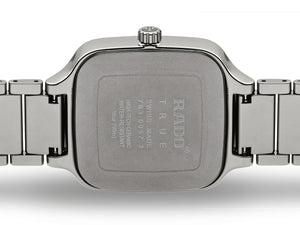 RADO 雷達錶 TRUE Squre 真我系列方形高科技陶瓷綠面自動機械腕錶 R27077312