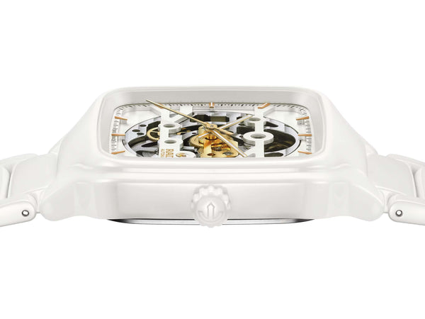 RADO TRUE SQUARE 雷達錶真我方形系列鏤空陶瓷自動機械腕錶 38mm R27126012