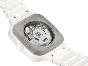 RADO TRUE SQUARE 雷達錶真我方形系列鏤空陶瓷自動機械腕錶 38mm R27126012