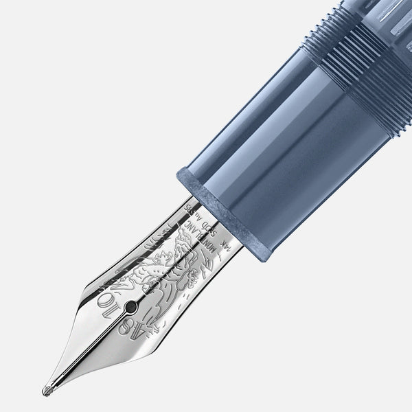 MontBlanc 萬寶龍大師傑作大班系列 Glacier LeGrand 藍色鋼筆 M尖 129393