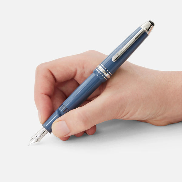 MontBlanc 萬寶龍大師傑作大班系列 Glacier LeGrand 藍色鋼筆 M尖 129393