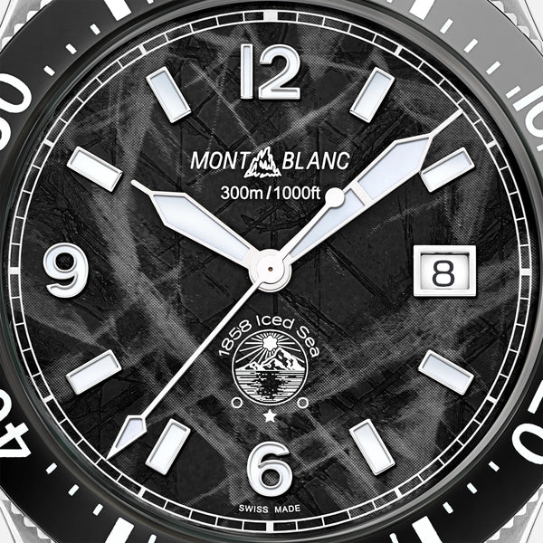 MontBlanc 萬寶龍 Iced Sea 系列300米日期顯示自動潛水腕錶 41mm 129371