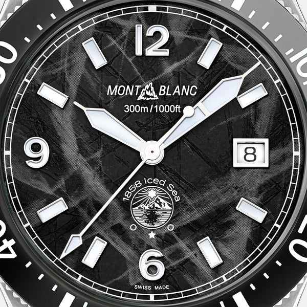 MontBlanc 萬寶龍 Iced Sea 系列300米日期顯示自動潛水腕錶 41mm 129372