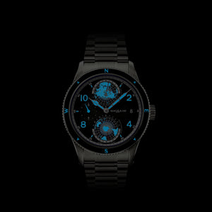 MontBlanc 萬寶龍 1858 Geosphere 世界時區 0 Oxygen 零氧 The 8000 鈦金屬特別版腕錶 42mm 130982