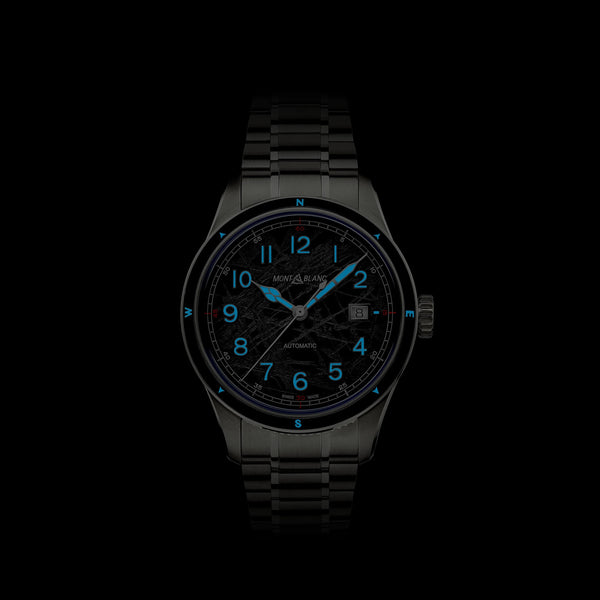 MontBlanc 萬寶龍 1858 系列 0 Oxygen 零氧 The 8000 特別版日期顯示自動機械腕錶 41mm 130984