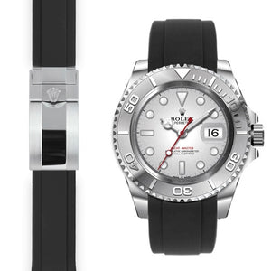 EVEREST錶帶 ROLEX YACHT-MASTER 126622 126621 116622 116621 膠帶摺疊扣