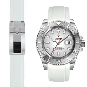 EVEREST錶帶 ROLEX YACHT-MASTER 126622 126621 116622 116621 膠帶摺疊扣